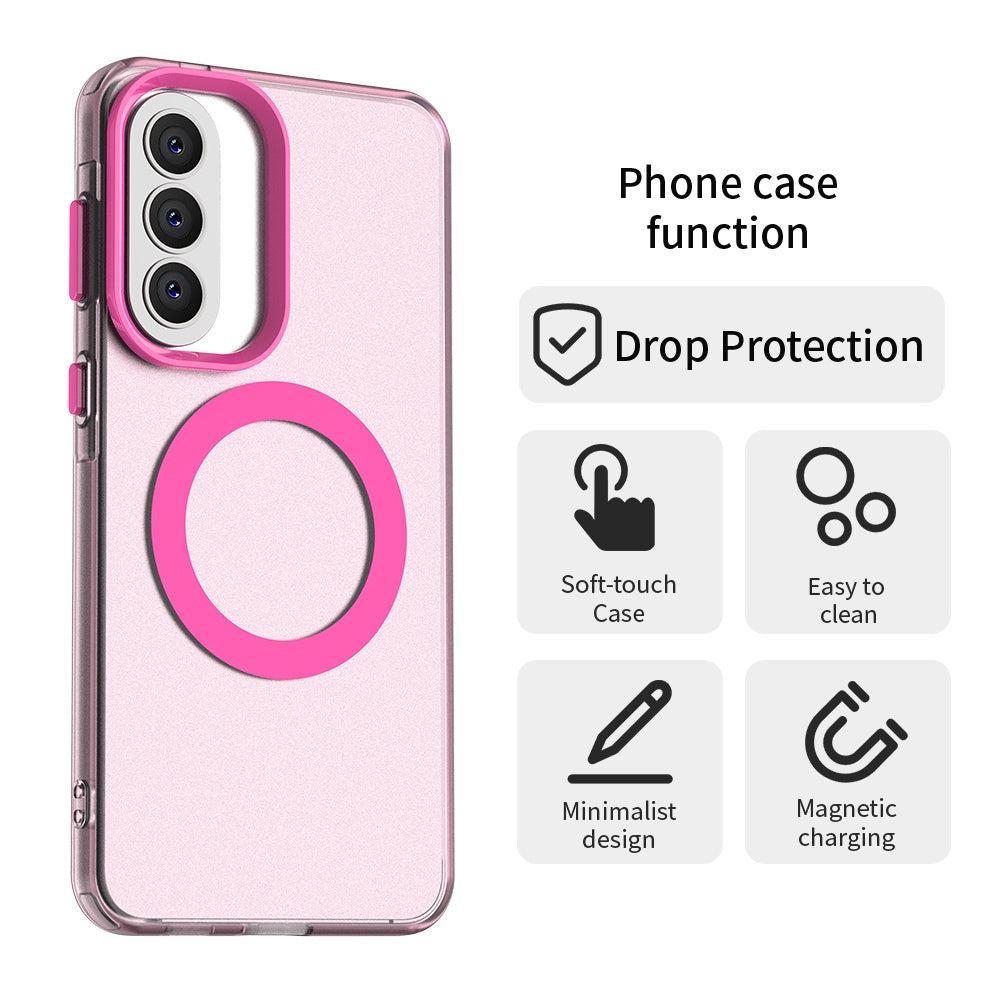 Funda MagSafe para Samsung Galaxy A37 5G, Techsuit, CandyCase, Rosa