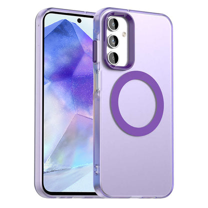 Funda MagSafe para Samsung Galaxy A55 5G A556, Techsuit, CandyCase, Morado