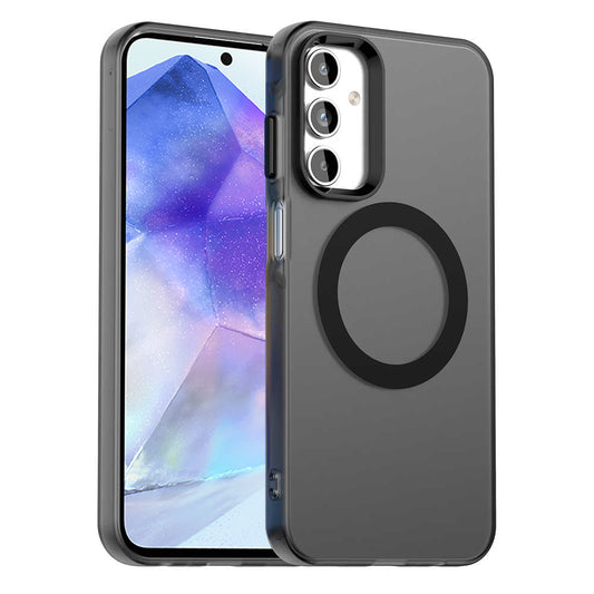 Funda MagSafe para Samsung Galaxy A55 5G A556, Techsuit, CandyCase, Negra