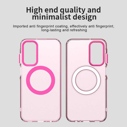 Funda MagSafe para Samsung Galaxy A55 5G A556, Techsuit, CandyCase, Rosa