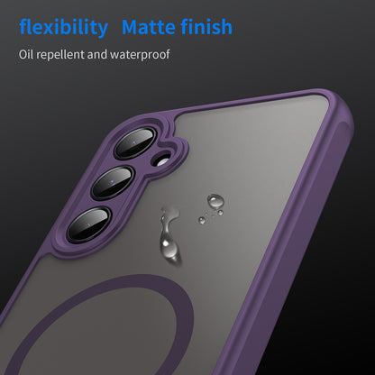 Funda MagSafe para Samsung Galaxy A55 5G A556, Techsuit, HaloFrost II, Morado