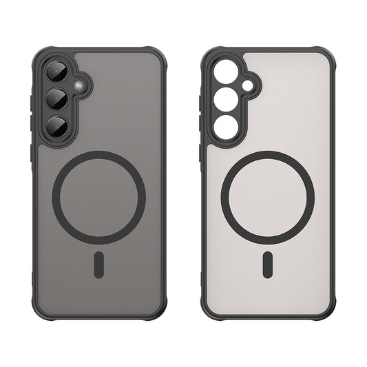 Funda MagSafe para Samsung Galaxy A55 5G A556, Techsuit, HaloFrost II, Negra