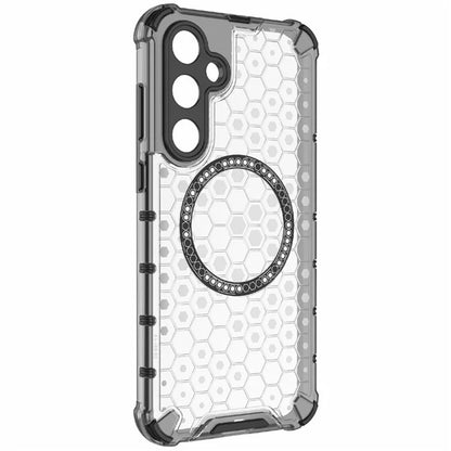 Funda MagSafe para Samsung Galaxy A55 5G A556, Techsuit, HoneyComb Shield, Blanca