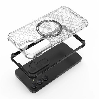 MagSafe Case for Samsung Galaxy A55 5G A556, Techsuit, HoneyComb Shield, Black