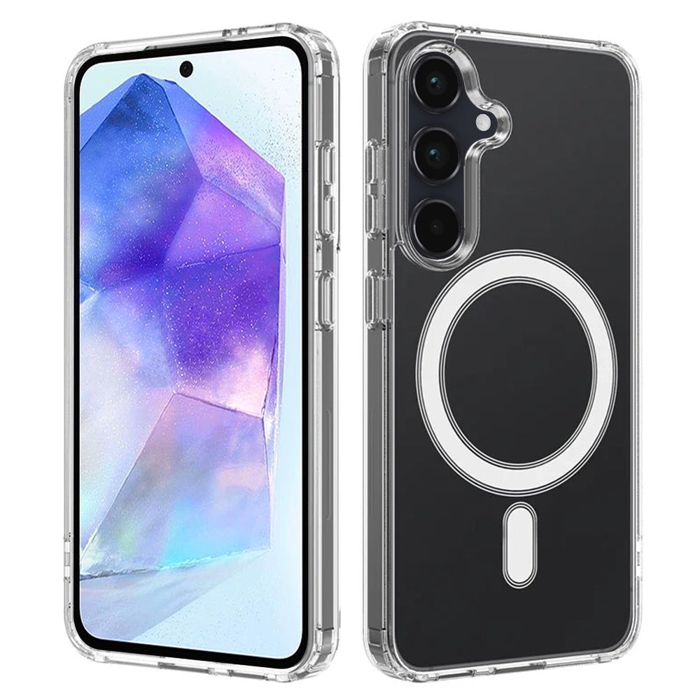Funda MagSafe para Samsung Galaxy A55 5G A556, Techsuit, Pro, Transparente