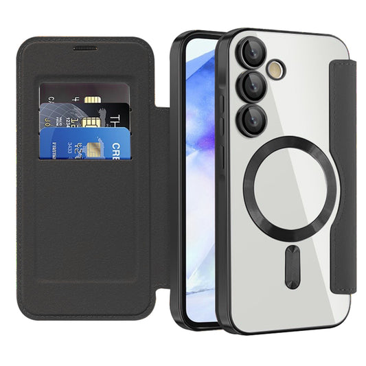 Funda MagSafe para Samsung Galaxy A55 5G A556, Techsuit, SmartMag Book, Negra
