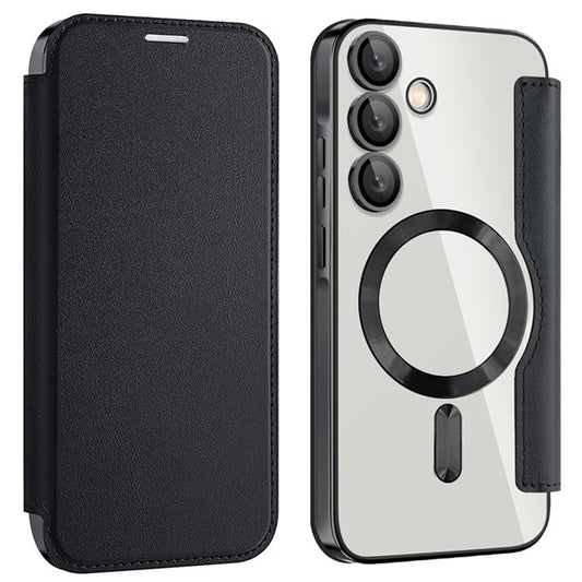 Funda MagSafe para Samsung Galaxy A55 5G A556, Techsuit, SmartMag Book, Negra