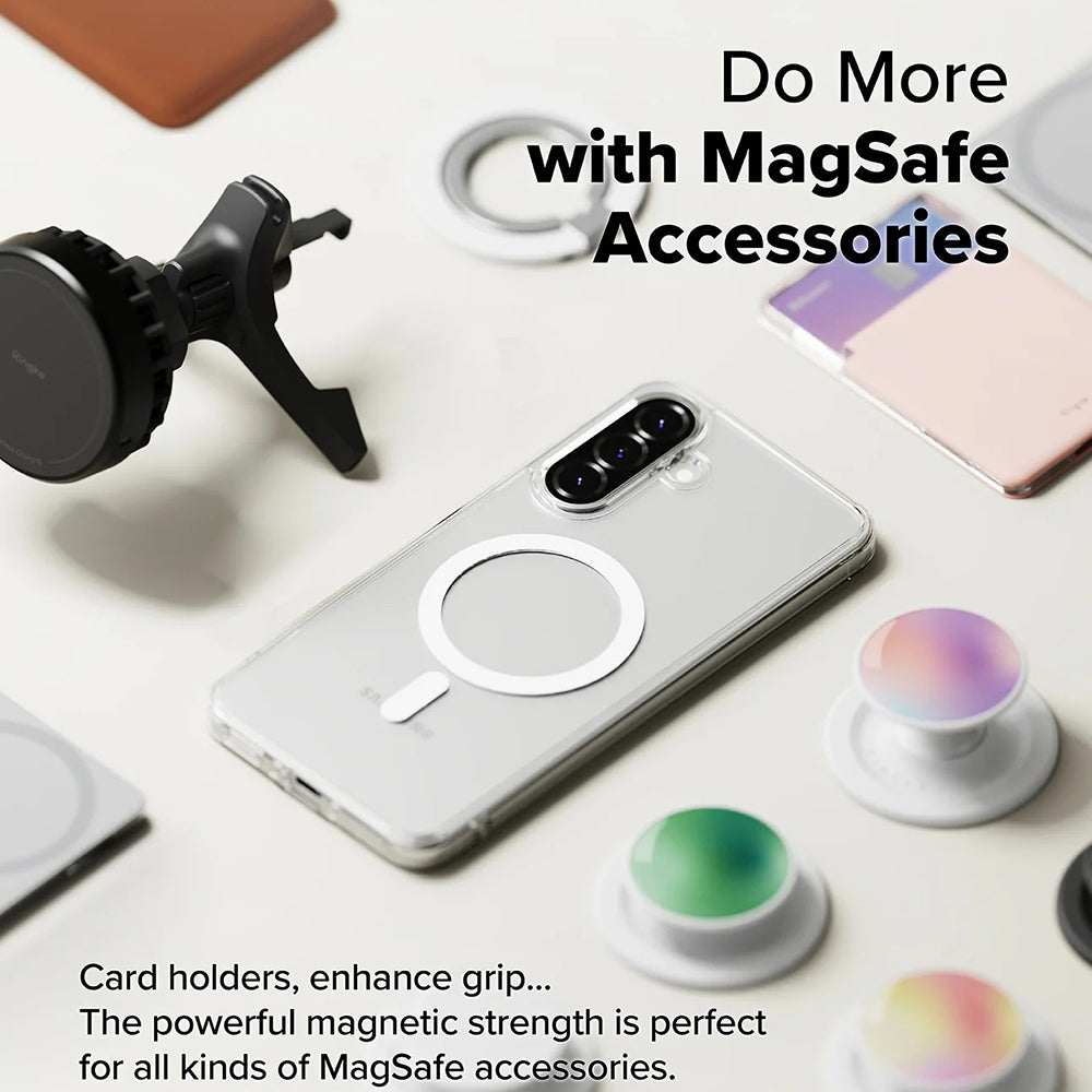 Funda MagSafe para Samsung Galaxy A56 A566 / A36 A366, Ringke, Fusion, Transparente