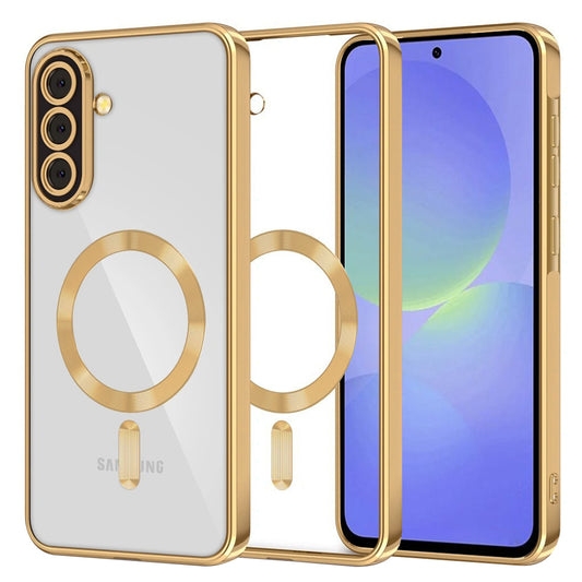 MagSafe Case for Samsung Galaxy A56 A566 / A36 A366, Techsuit, Luxury Crystal, Gold
