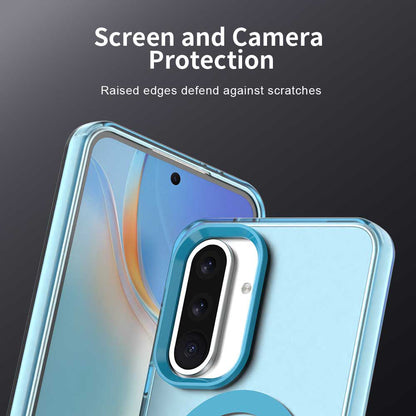 MagSafe Case for Samsung Galaxy A56 A566, Techsuit, CandyCase, Blue