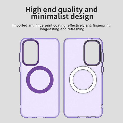 Funda MagSafe para Samsung Galaxy A56 A566, Techsuit, CandyCase, Morado