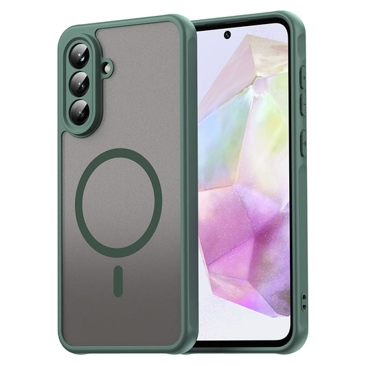 Funda MagSafe para Samsung Galaxy A56 A566, Techsuit, HaloFrost II, Verde