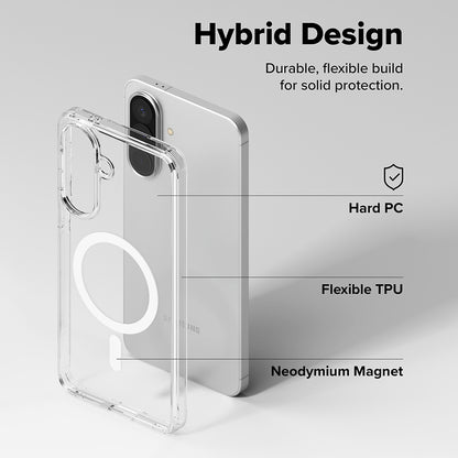 Funda MagSafe para Samsung Galaxy A57 5G, Ringke, Fusion, Transparente