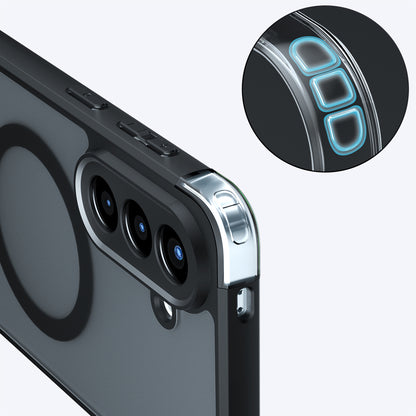 Funda MagSafe para Samsung Galaxy A57 5G, Techsuit, PureFrost, Negra Satinada