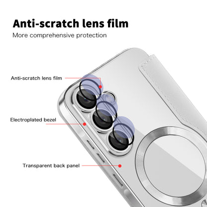 Funda MagSafe para Samsung Galaxy A57 5G, Techsuit, SmartMag Book, Gris