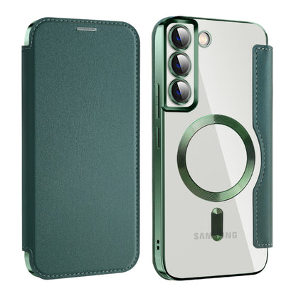 Funda MagSafe para Samsung Galaxy S22+ 5G S906, Techsuit, SmartMag Book, Verde