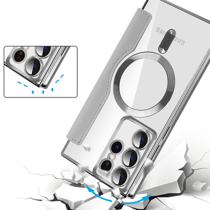 Funda MagSafe para Samsung Galaxy S22 Ultra 5G S908, Techsuit, SmartMag Book, Gris