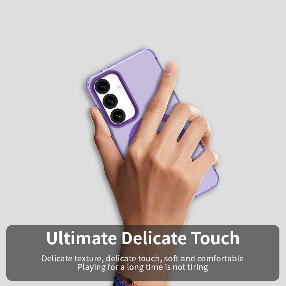 Funda MagSafe para Samsung Galaxy S23 FE S711, Techsuit, CandyCase, Morado