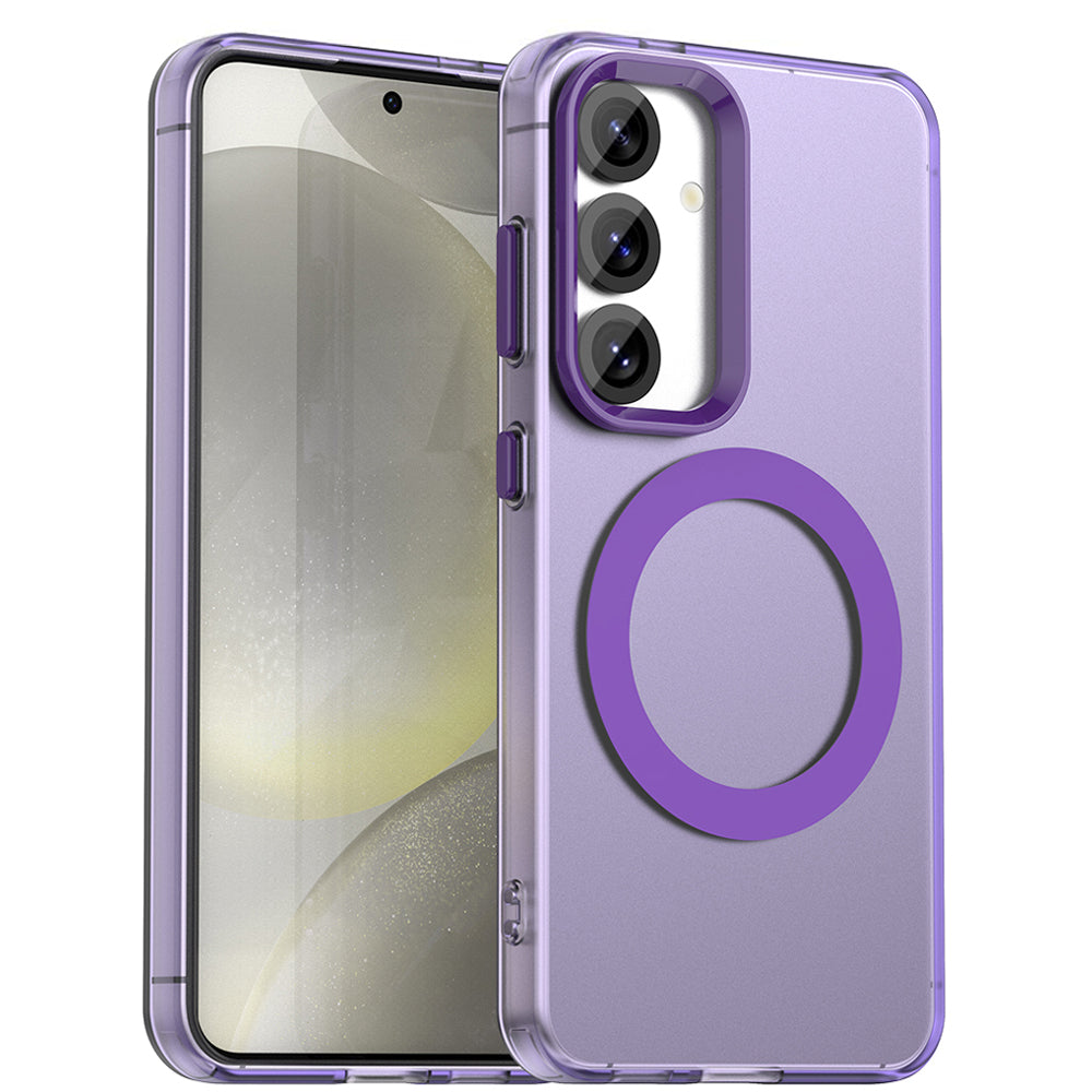 Funda MagSafe para Samsung Galaxy S23 FE S711, Techsuit, CandyCase, Morado