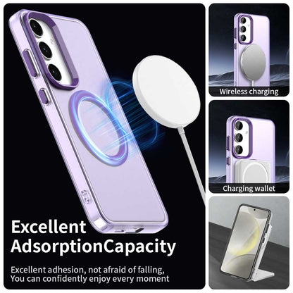 Funda MagSafe para Samsung Galaxy S23 FE S711, Techsuit, CandyCase, Morado