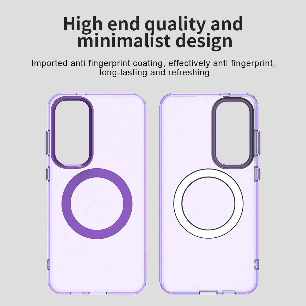 Funda MagSafe para Samsung Galaxy S23 FE S711, Techsuit, CandyCase, Morado