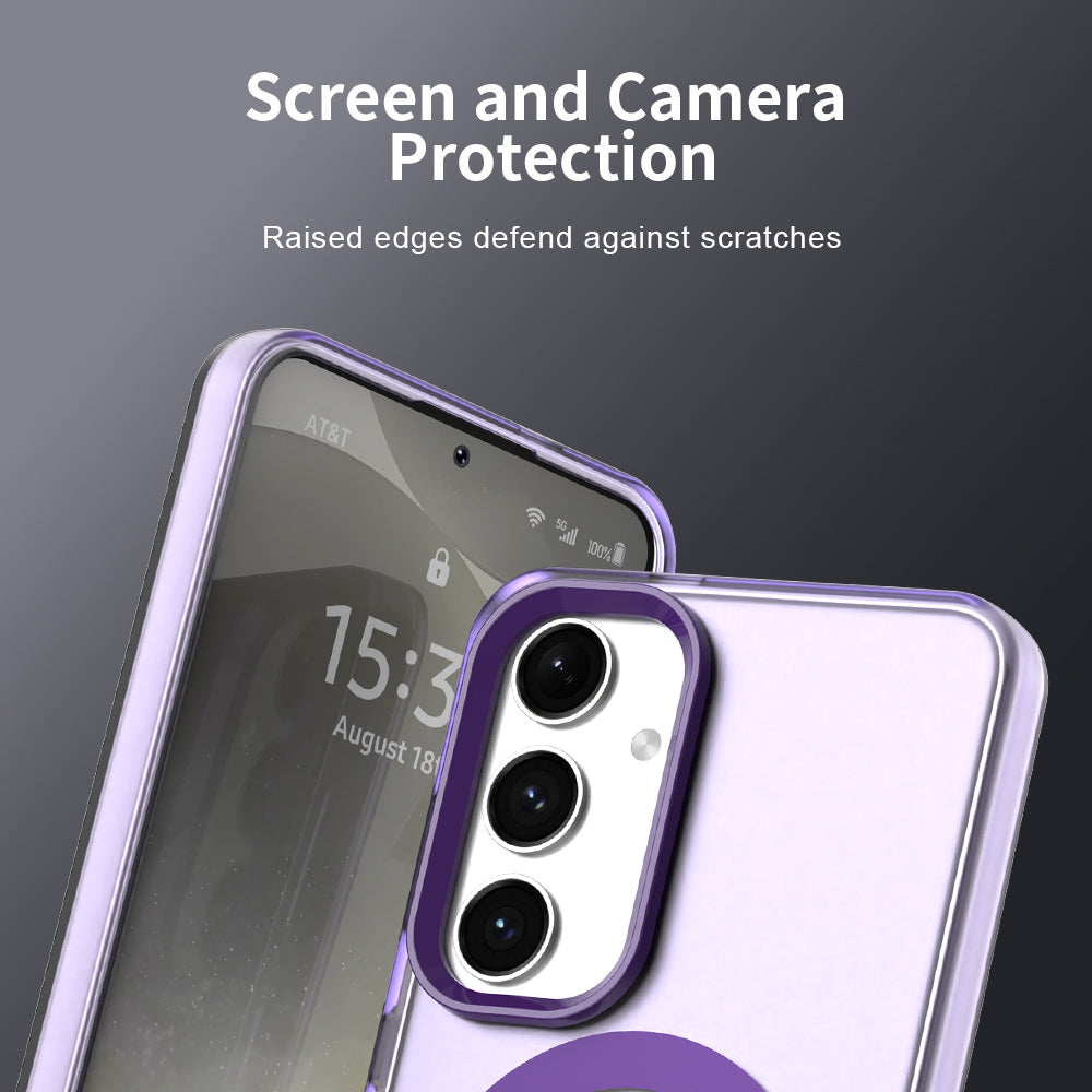 Funda MagSafe para Samsung Galaxy S23 FE S711, Techsuit, CandyCase, Morado