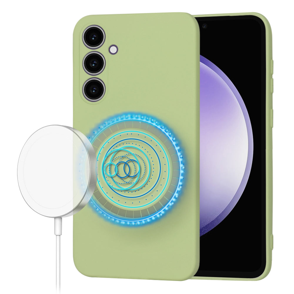 Funda MagSafe para Samsung Galaxy S23 FE S711, Techsuit, SoftFlex, Matcha