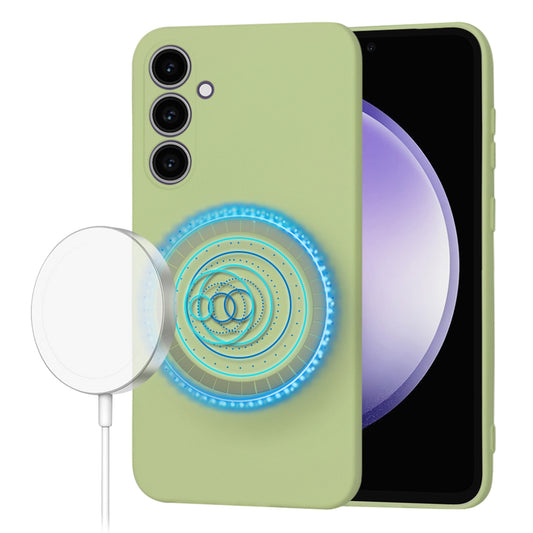 Funda MagSafe para Samsung Galaxy S23 FE S711, Techsuit, SoftFlex, Matcha