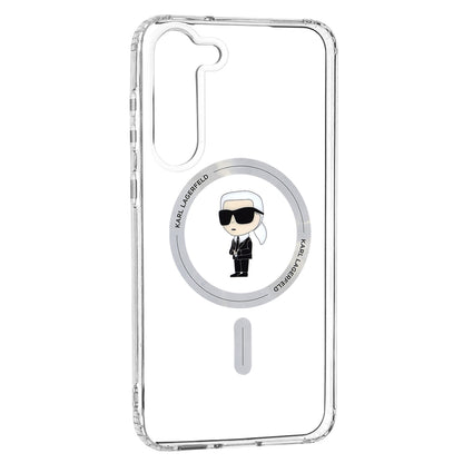 Funda MagSafe para Samsung Galaxy S23+ S916, Karl Lagerfeld, IML Ikonik Karl, Transparente