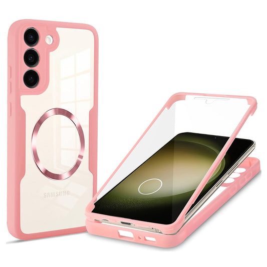 Funda MagSafe para Samsung Galaxy S23+ S916, Techsuit, ColorVerse 360, Rosa