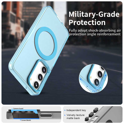 Funda MagSafe para Samsung Galaxy S23 S911, Techsuit, CandyCase, Azul