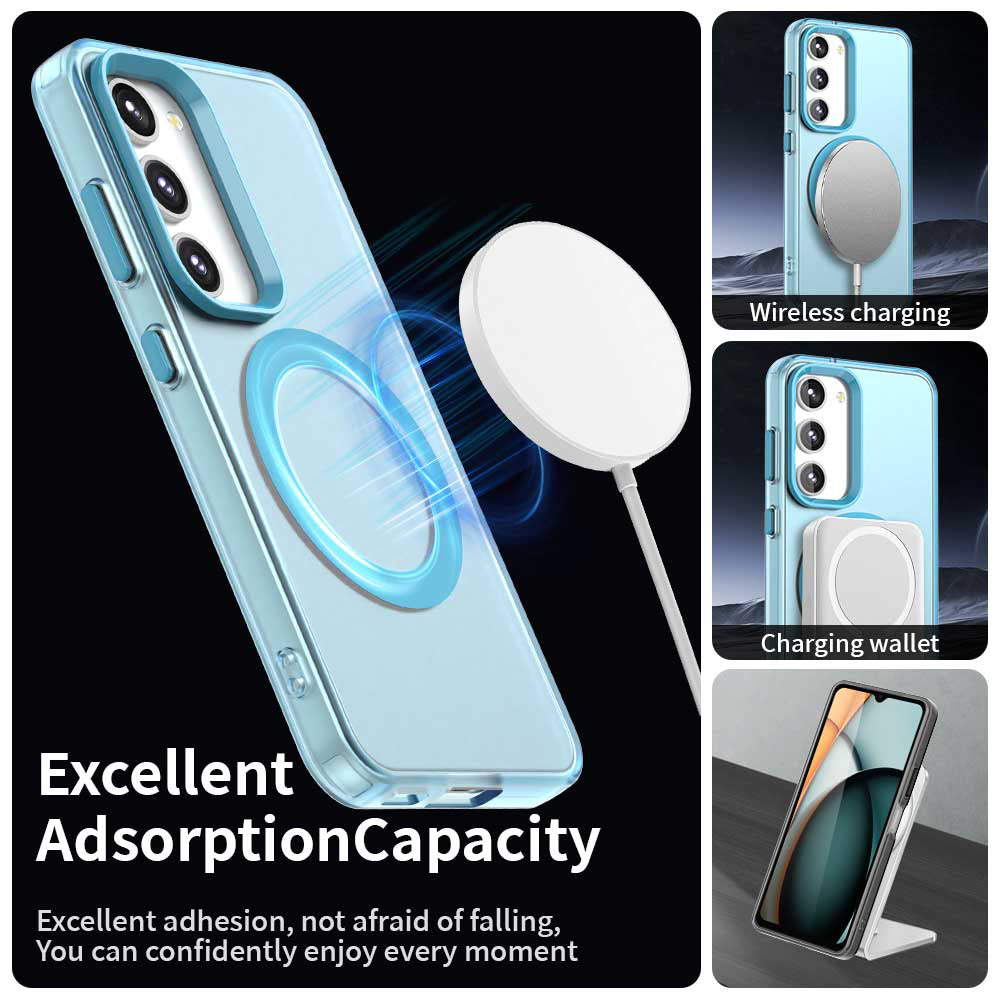 Funda MagSafe para Samsung Galaxy S23 S911, Techsuit, CandyCase, Azul