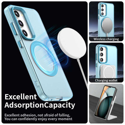 Funda MagSafe para Samsung Galaxy S23 S911, Techsuit, CandyCase, Azul