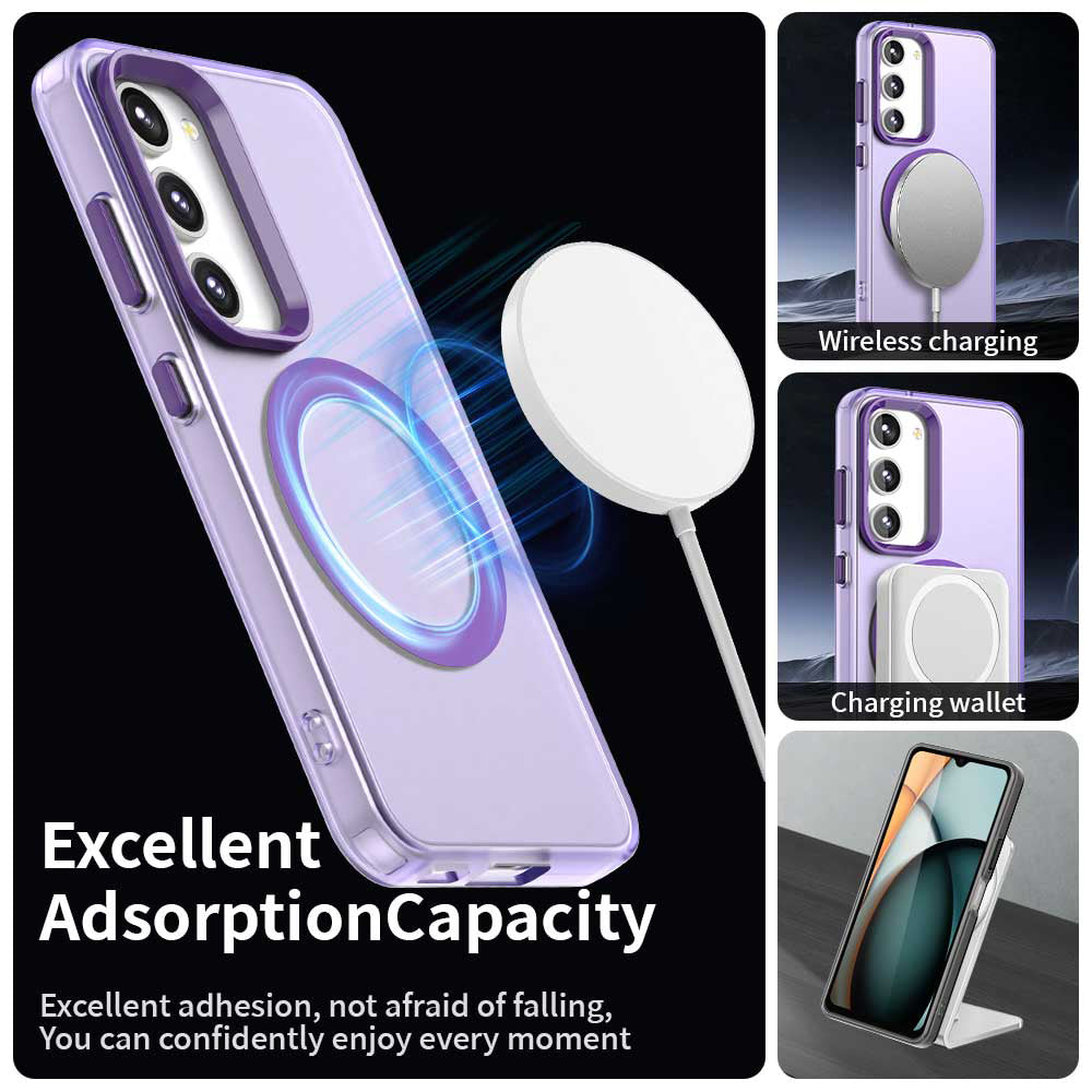 Funda MagSafe para Samsung Galaxy S23 S911, Techsuit, CandyCase, Morado