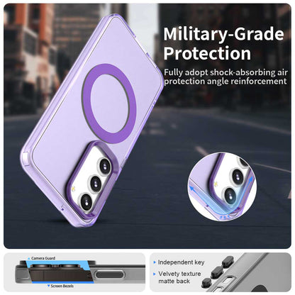 Funda MagSafe para Samsung Galaxy S23 S911, Techsuit, CandyCase, Morado