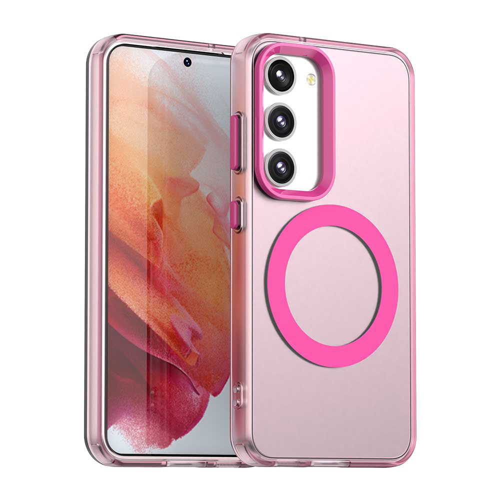 Funda MagSafe para Samsung Galaxy S23 S911, Techsuit, CandyCase, Rosa
