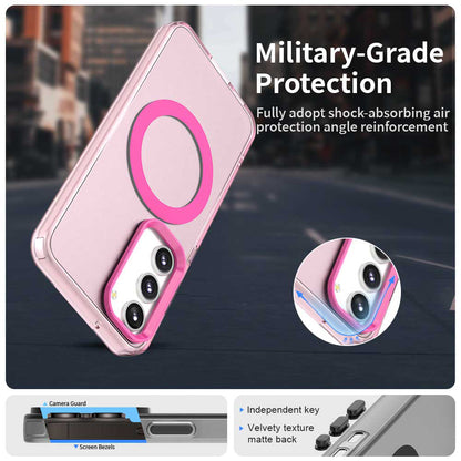 Funda MagSafe para Samsung Galaxy S23 S911, Techsuit, CandyCase, Rosa