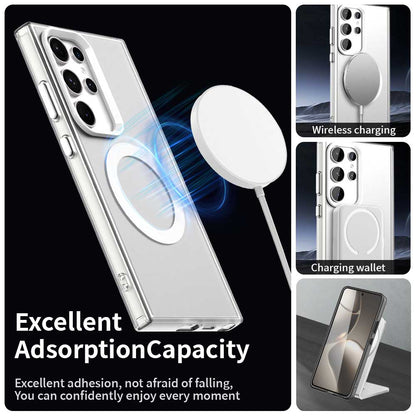 MagSafe Case for Samsung Galaxy S23 Ultra S918, Techsuit, CandyCase, White