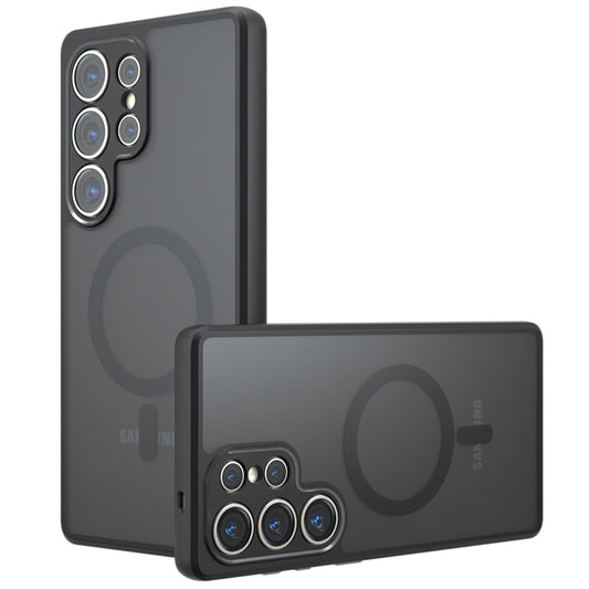 Funda MagSafe para Samsung Galaxy S23 Ultra S918, Techsuit, PureFrost, Negra Satinada