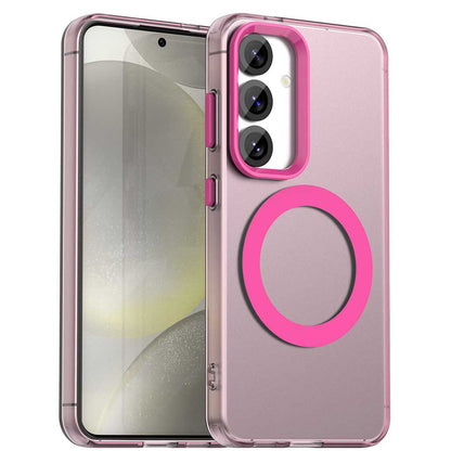 Funda MagSafe para Samsung Galaxy S24 FE S721, Techsuit, CandyCase, Rosa