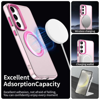 Funda MagSafe para Samsung Galaxy S24 FE S721, Techsuit, CandyCase, Rosa