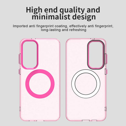 Funda MagSafe para Samsung Galaxy S24 FE S721, Techsuit, CandyCase, Rosa
