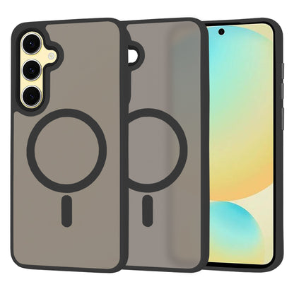 Funda MagSafe para Samsung Galaxy S24 FE S721, Techsuit, HaloFrost, Negra