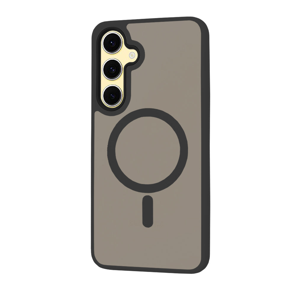 Funda MagSafe para Samsung Galaxy S24 FE S721, Techsuit, HaloFrost, Negra