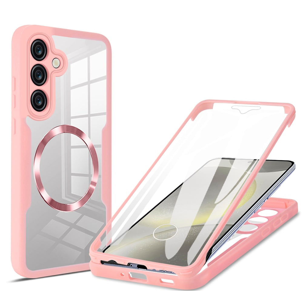 Funda MagSafe para Samsung Galaxy S24+ S926, Techsuit, ColorVerse 360, Rosa