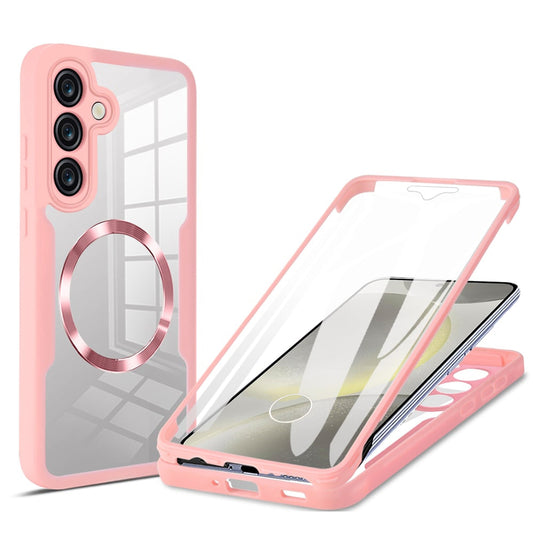 Funda MagSafe para Samsung Galaxy S24+ S926, Techsuit, ColorVerse 360, Rosa