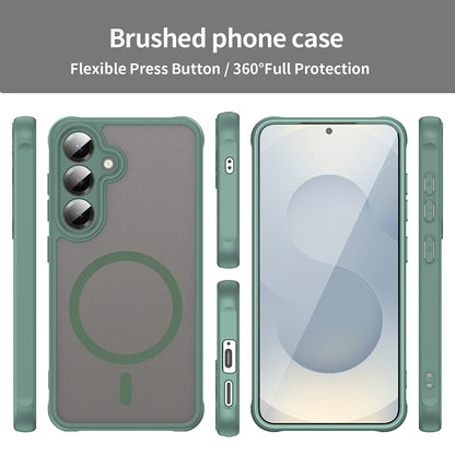 Funda MagSafe para Samsung Galaxy S24+ S926, Techsuit, HaloFrost II, Verde