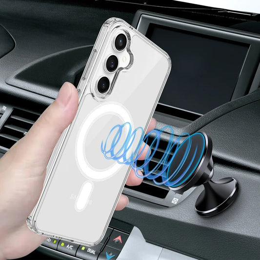 Funda MagSafe para Samsung Galaxy S24+ S926, Techsuit, Pro, Transparente