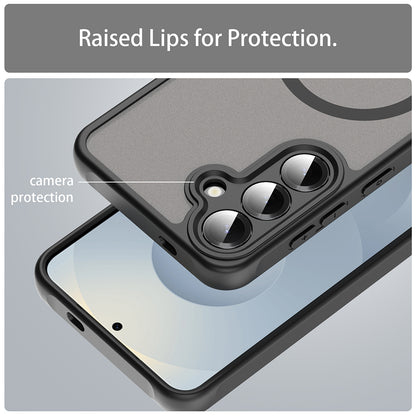 Funda MagSafe para Samsung Galaxy S24 S921, Techsuit, HaloFrost II, Negra