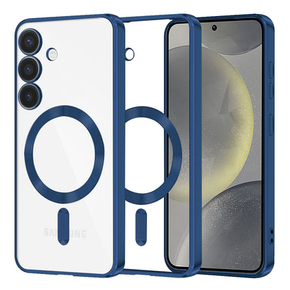 Funda MagSafe para Samsung Galaxy S24 S921, Techsuit, Luxury Crystal, Azul Oscuro